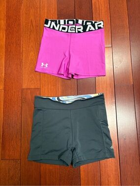 adidas and under armour Athletic Shorts ladies medium